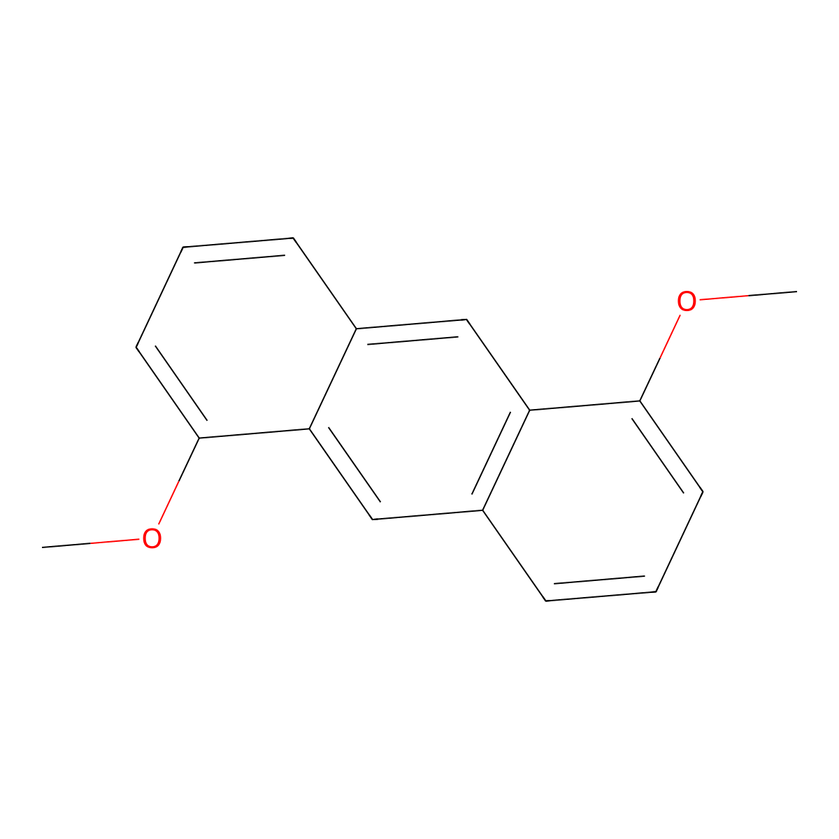 1,5-Dimethoxyanthracene molecular structure, CAS 16294-32-9