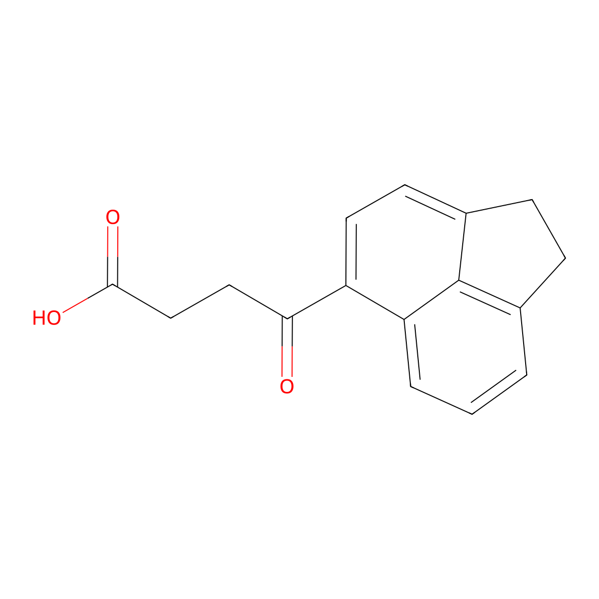 4-(1,2-Dihydroacenaphthylen-5-yl)-4-oxobutanoic acid molecular structure, CAS 16294-60-3