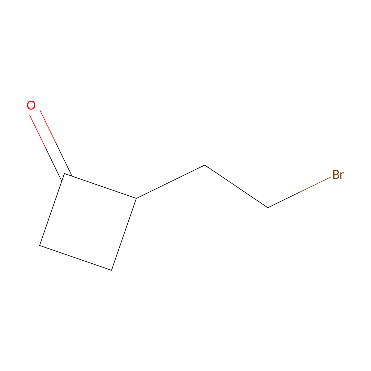2-(2-Bromoethyl)cyclobutanone molecular structure, CAS 1629405-96-4