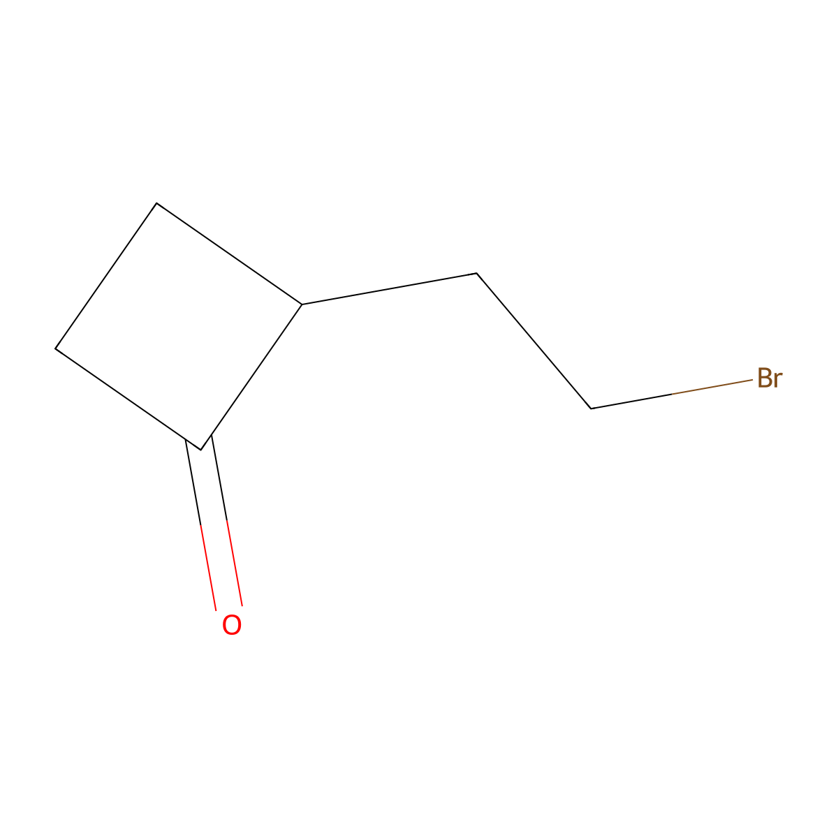 2-(2-Bromoethyl)cyclobutanone molecular structure, CAS 1629405-96-4