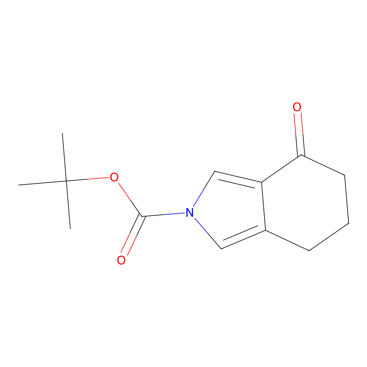 tert-Butyl 4-oxo-4,5,6,7-tetrahydro-2H-isoindole-2-carboxylate molecular structure, CAS 1629446-76-9