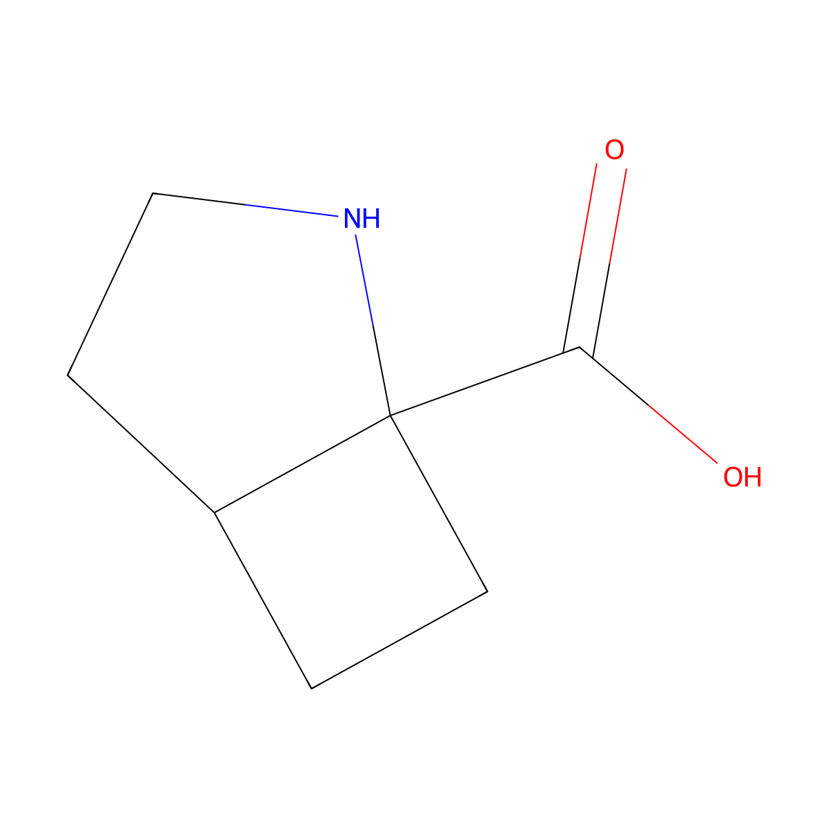 rel-(1R,5R)-2-azabicyclo[3.2.0]heptane-1-carboxylic acid molecular structure, CAS 1629514-83-5