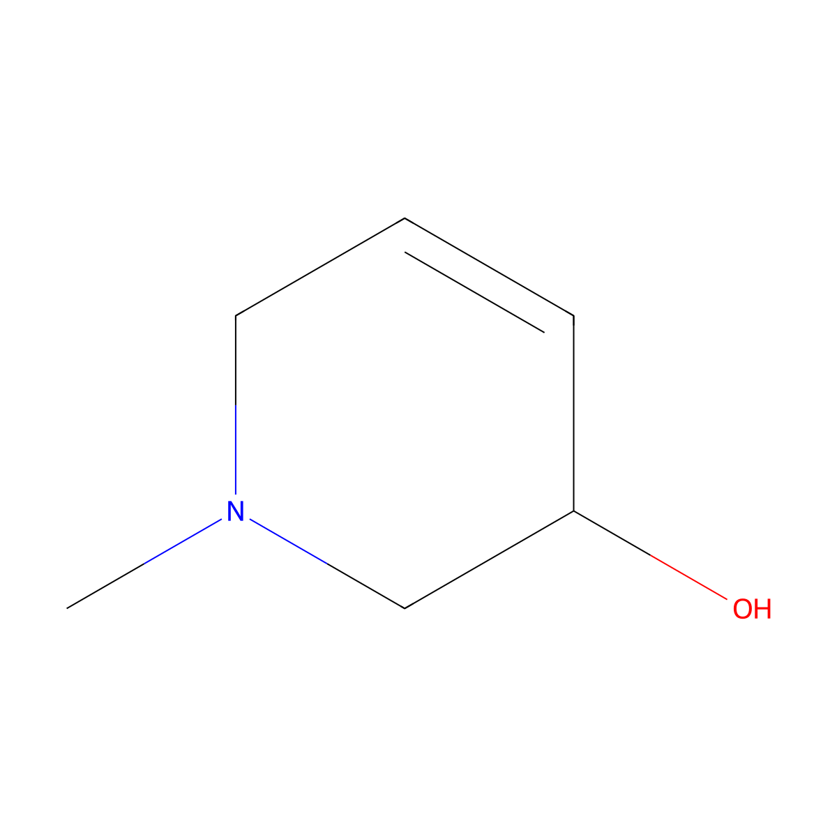 1-Methyl-1,2,3,6-tetrahydropyridin-3-ol molecular structure, CAS 1629527-24-7