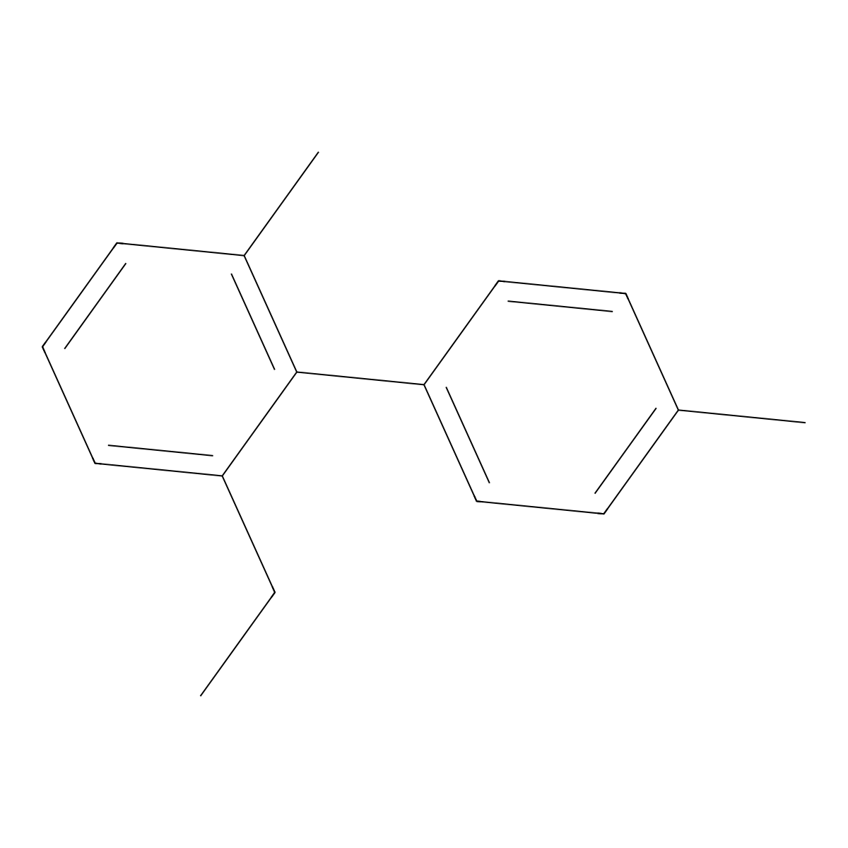 2-Ethyl-4',6-dimethyl-1,1'-biphenyl molecular structure, CAS 1629570-16-6