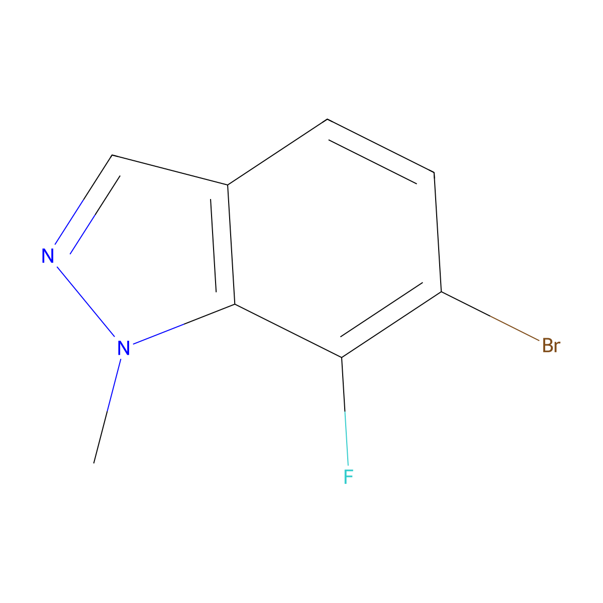 6-Bromo-7-fluoro-1-methyl-indazole molecular structure, CAS 1629597-07-4