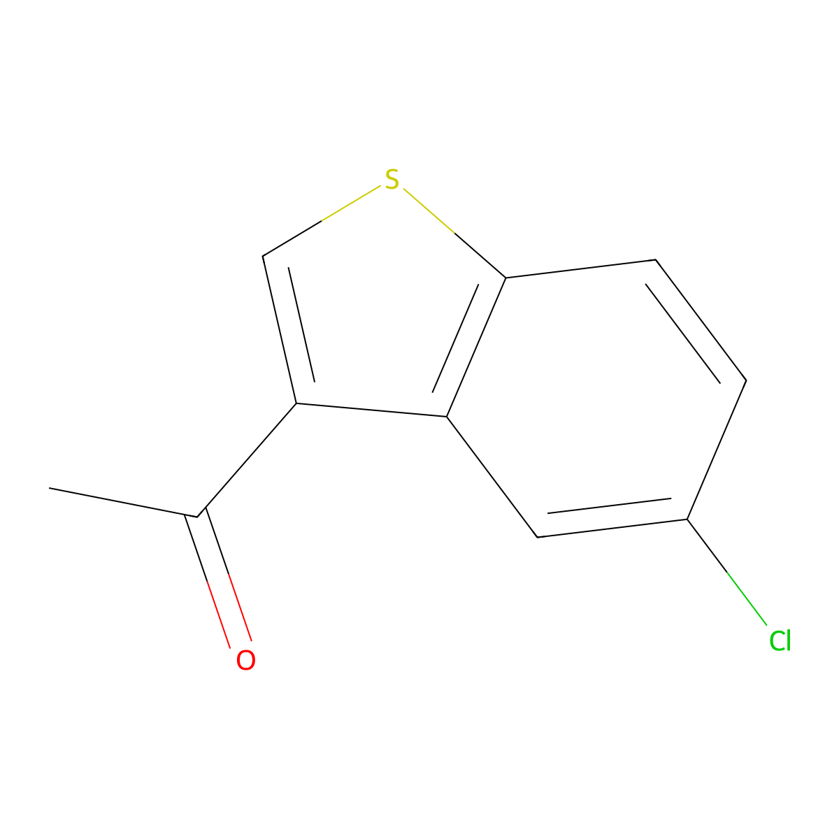 1-(5-Chloro-1-benzothiophen-3-yl)ethan-1-one molecular structure, CAS 16296-90-5