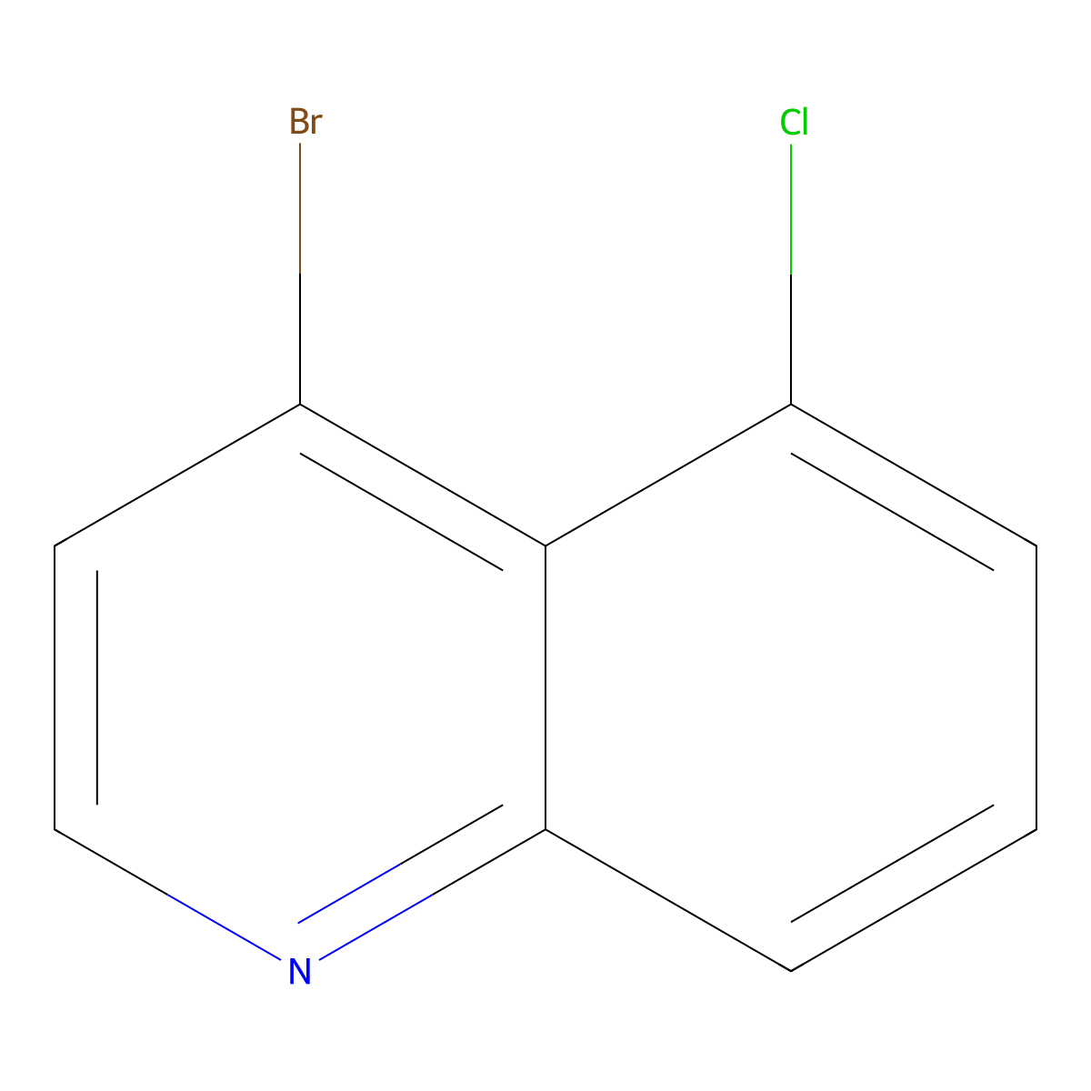 4-Bromo-5-chloroquinoline molecular structure, CAS 1629614-42-1