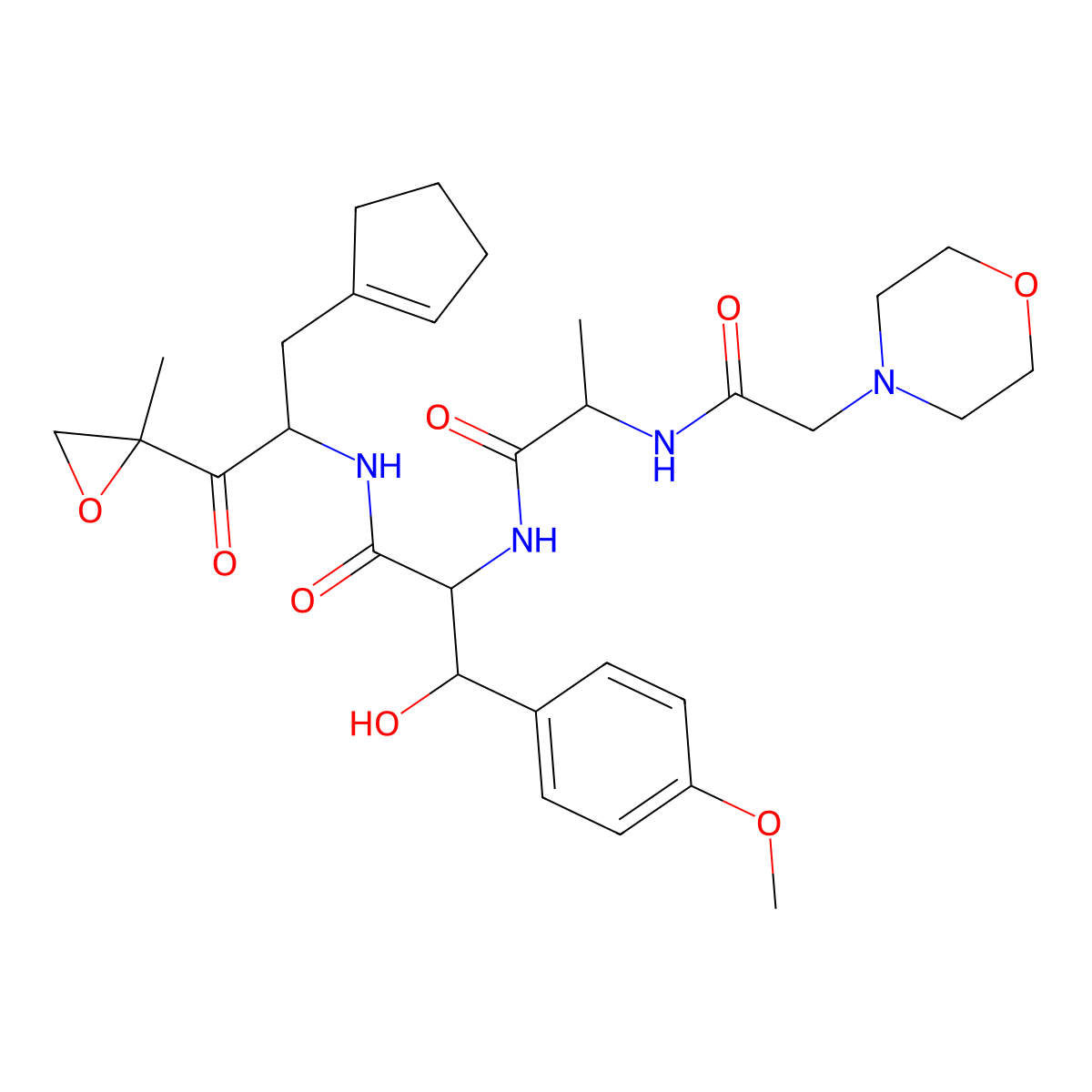 Zetomipzomib molecular structure, CAS 1629677-75-3