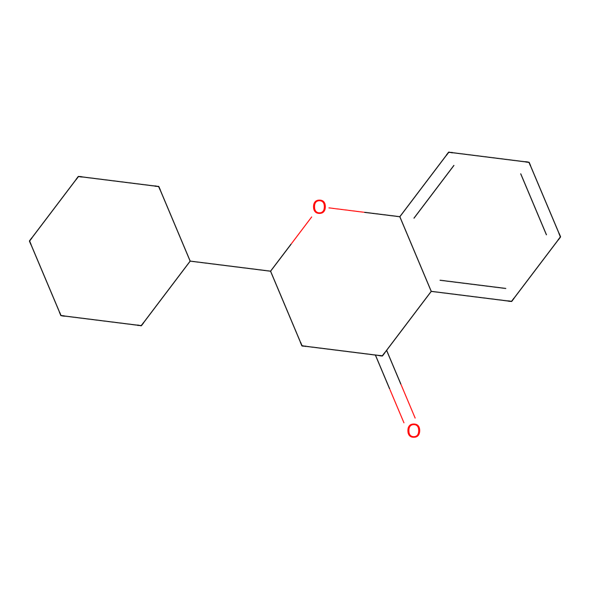 2-Cyclohexylchroman-4-one molecular structure, CAS 162969-13-3