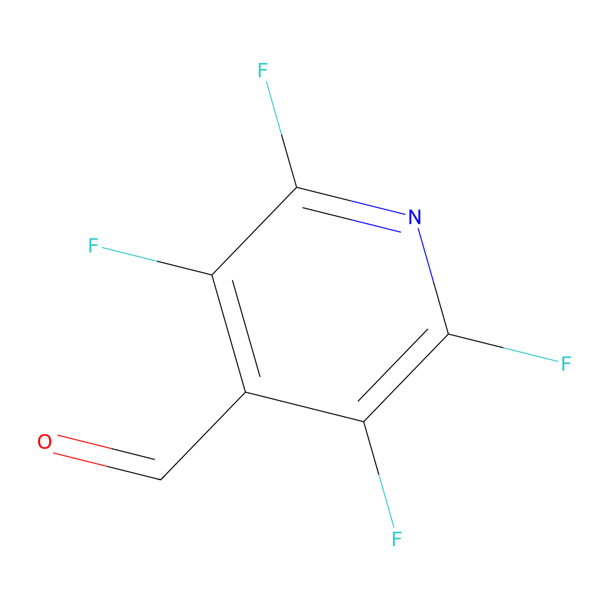 2,3,5,6-Tetrafluoropyridine-4-carbaldehyde molecular structure, CAS 16297-09-9