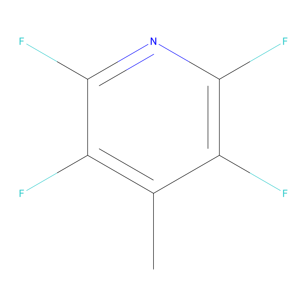 2,3,5,6-Tetrafluoro-4-methylpyridine molecular structure, CAS 16297-14-6