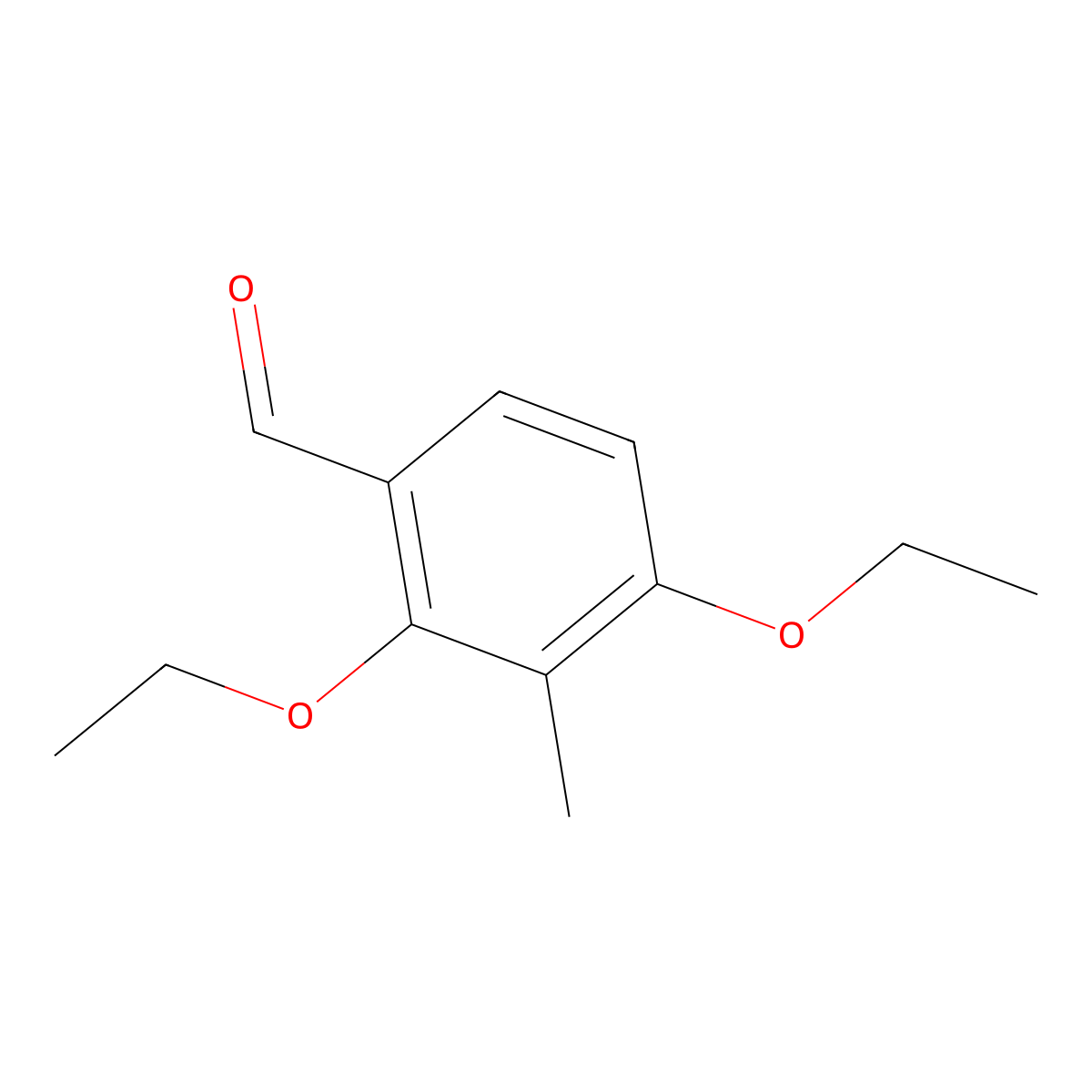 2,4-Diethoxy-m-tolualdehyde molecular structure, CAS 162976-08-1