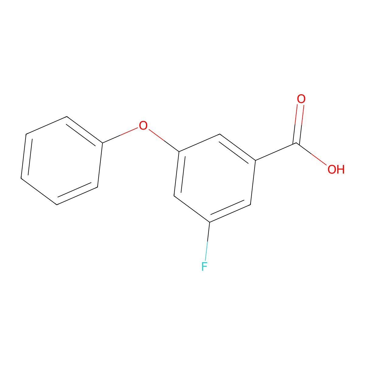 3-Fluoro-5-phenoxybenzoic acid molecular structure, CAS 1629877-26-4