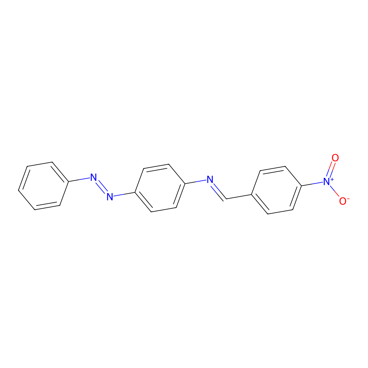 (4-Nitrobenzylidene)[4-(phenyldiazenyl)phenyl]amine molecular structure, CAS 1630019-66-7