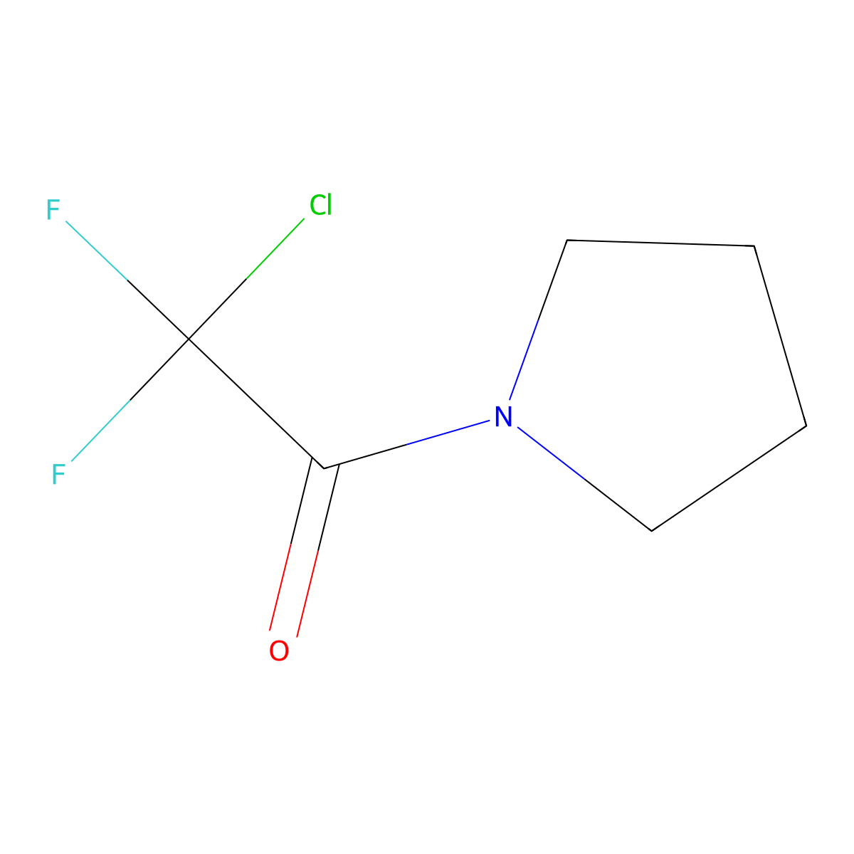 2-Chloro-2,2-difluoro-1-(pyrrolidin-1-yl)ethan-1-one molecular structure, CAS 1630100-67-2