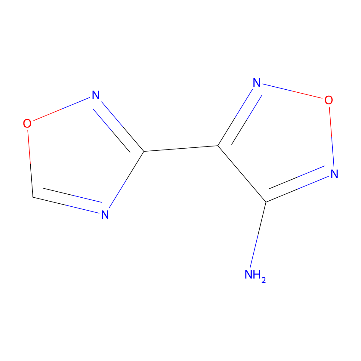 4-(1,2,4-Oxadiazol-3-yl)-1,2,5-oxadiazol-3-amine molecular structure, CAS 163011-56-1