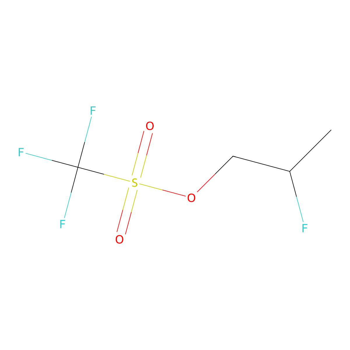 2-Fluoropropyl trifluoromethanesulfonate molecular structure, CAS 1630196-24-5