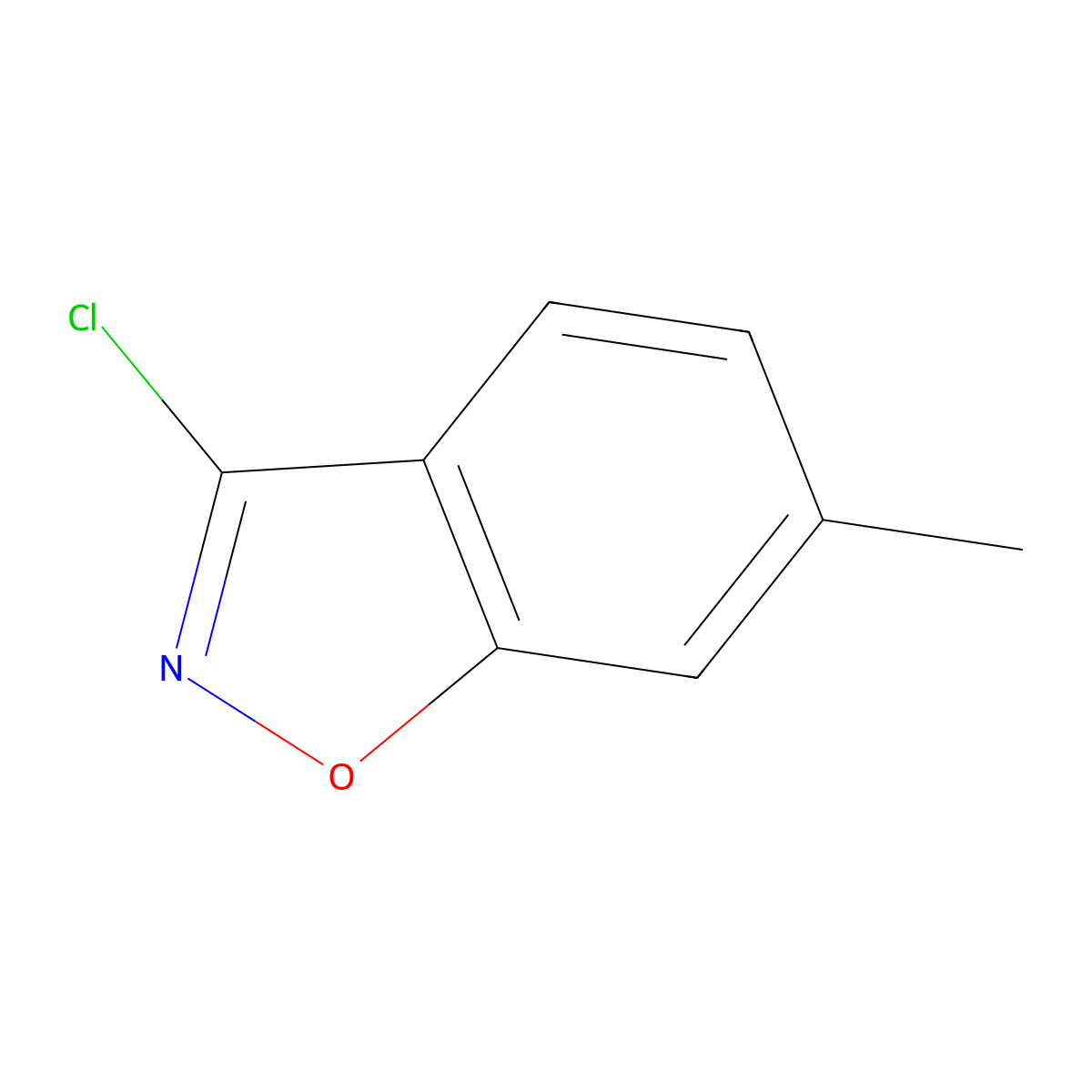 3-Chloro-6-methylbenzo[d]isoxazole molecular structure, CAS 16302-64-0