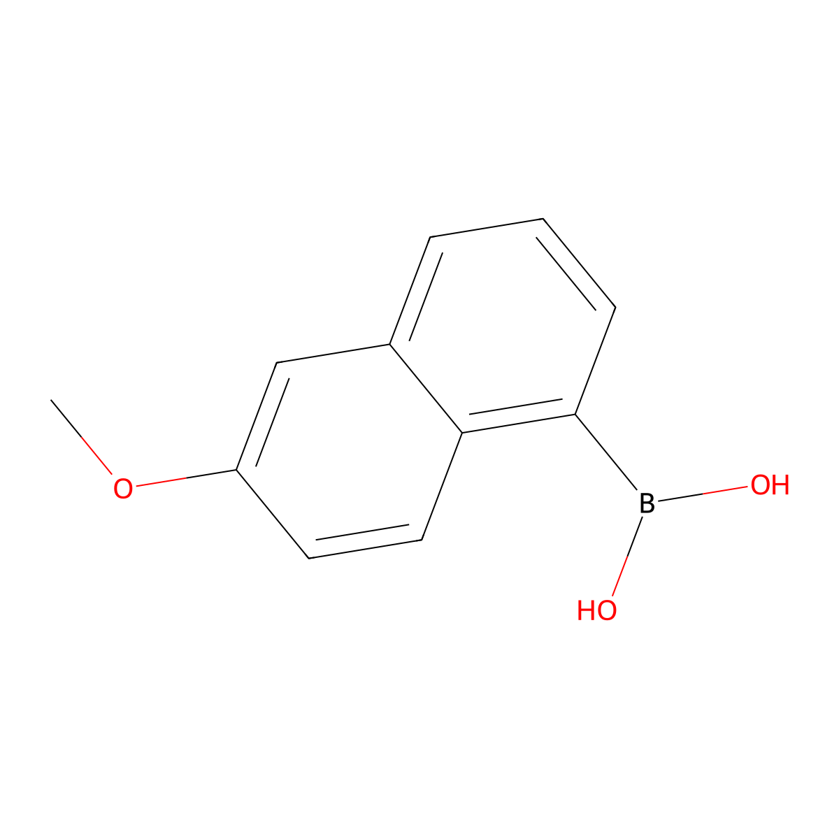 2-Methoxynaphthalene-5-boronic acid molecular structure, CAS 1630264-42-4
