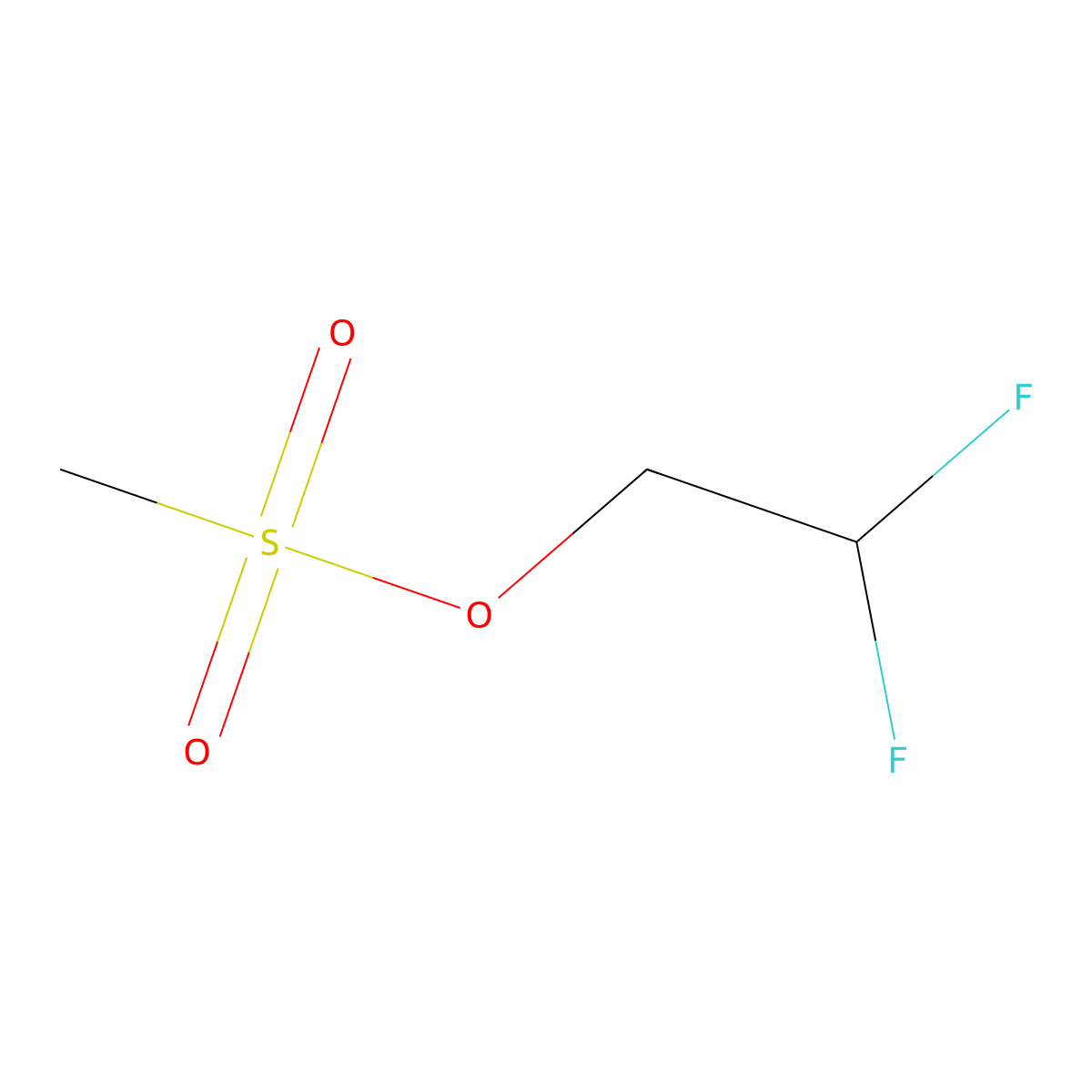 2,2-Difluoroethyl methanesulfonate molecular structure, CAS 163035-65-2