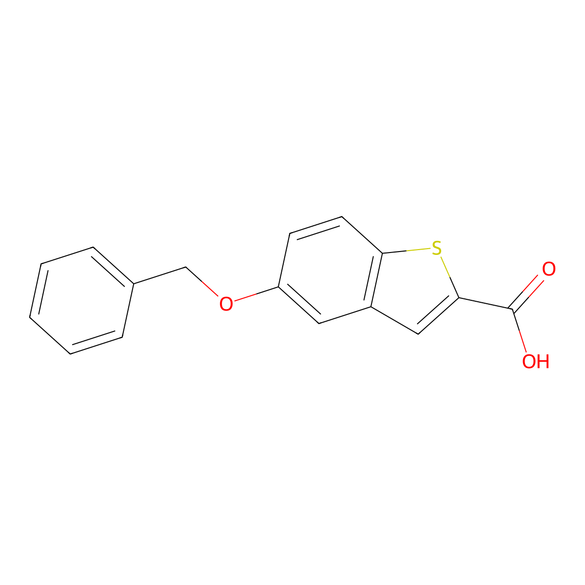 5-(Benzyloxy)benzo[b]thiophene-2-carboxylic acid molecular structure, CAS 16304-22-6