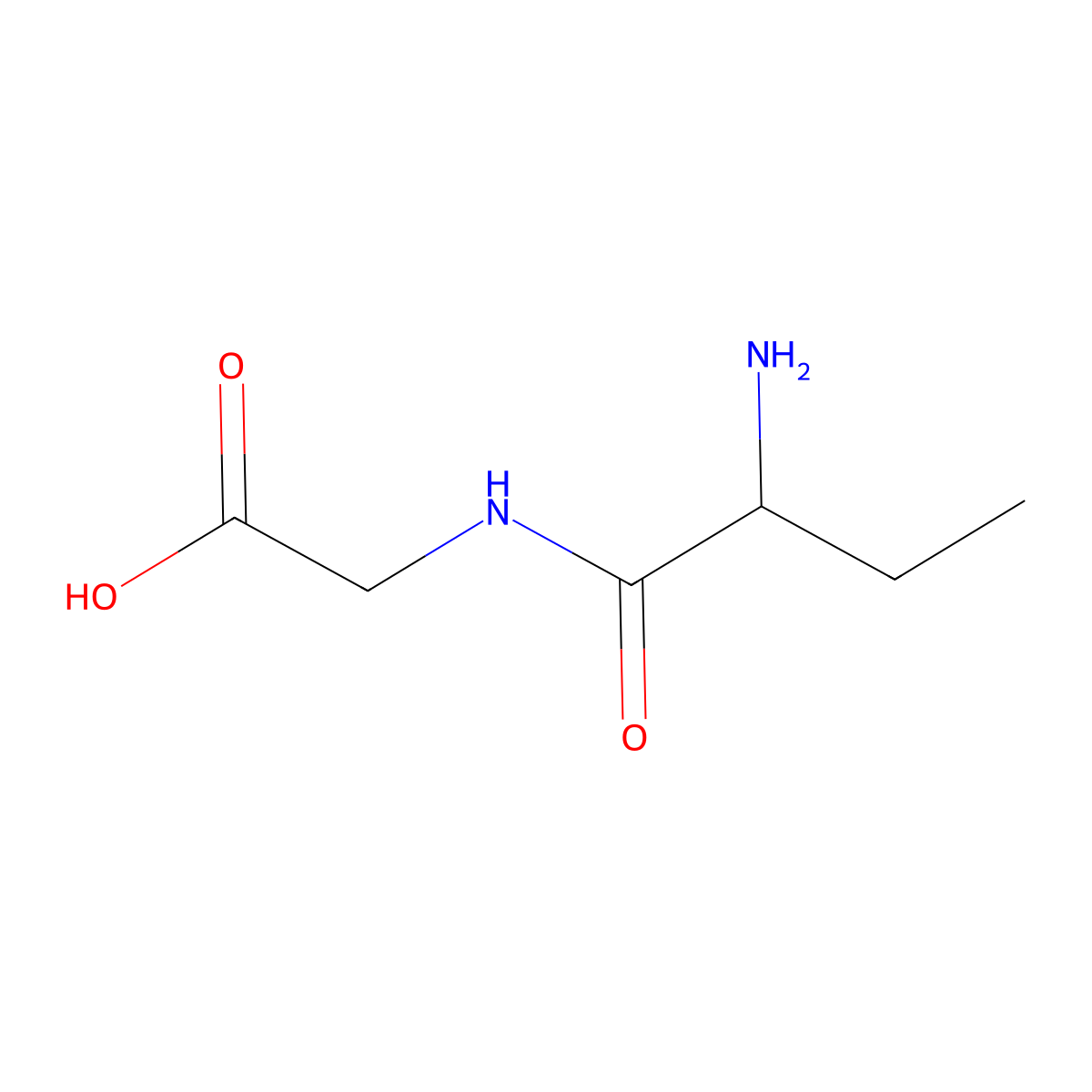 H-Abu-Gly-OH molecular structure, CAS 16305-80-9
