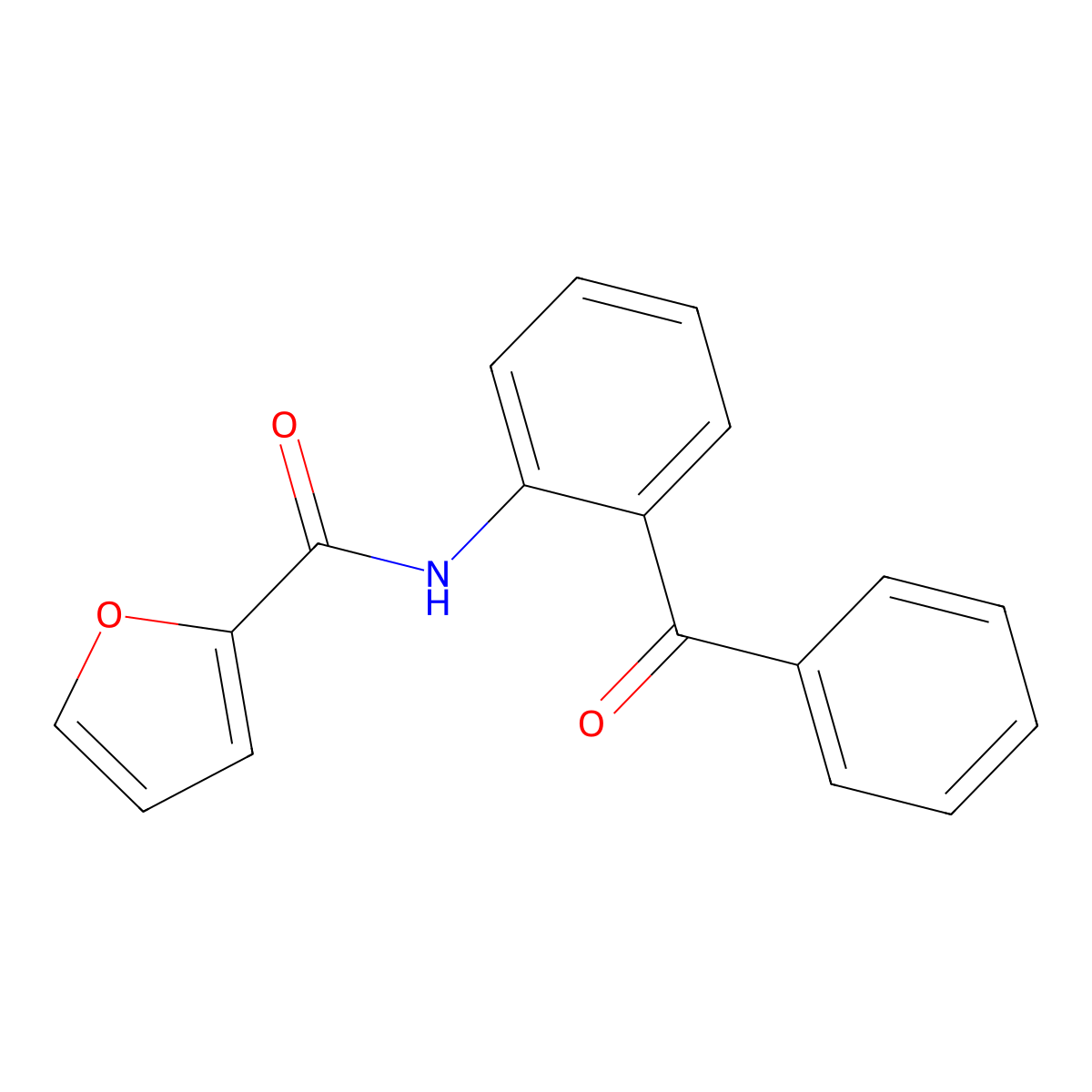 N-(2-Benzoylphenyl)-2-furamide molecular structure, CAS 163064-51-5