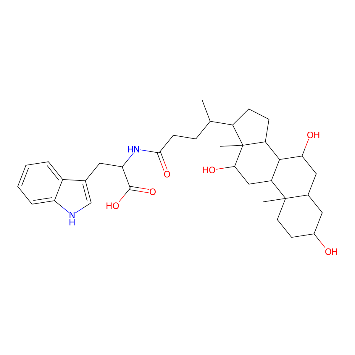 Tryptophan-cholic acid molecular structure, CAS 1630745-39-9