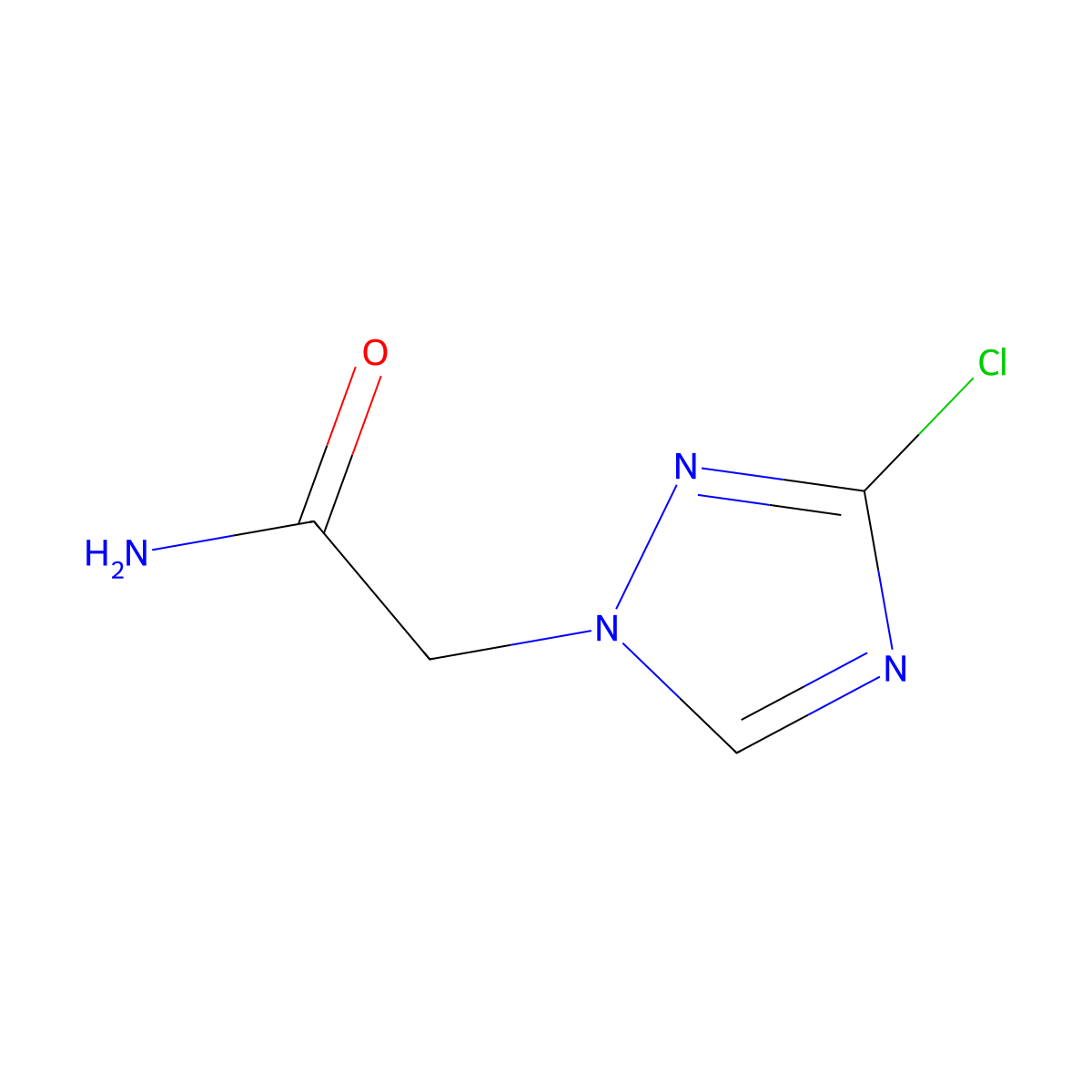 2-(3-chloro-1H-1,2,4-triazol-1-yl)acetamide molecular structure, CAS 1630763-41-5