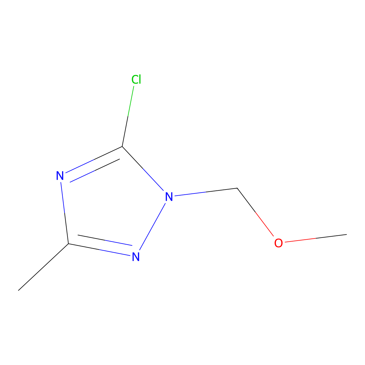 5-Chloro-1-(methoxymethyl)-3-methyl-1H-1,2,4-triazole molecular structure, CAS 1630763-77-7