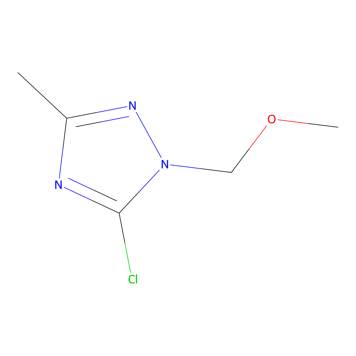 5-Chloro-1-(methoxymethyl)-3-methyl-1H-1,2,4-triazole molecular structure, CAS 1630763-77-7