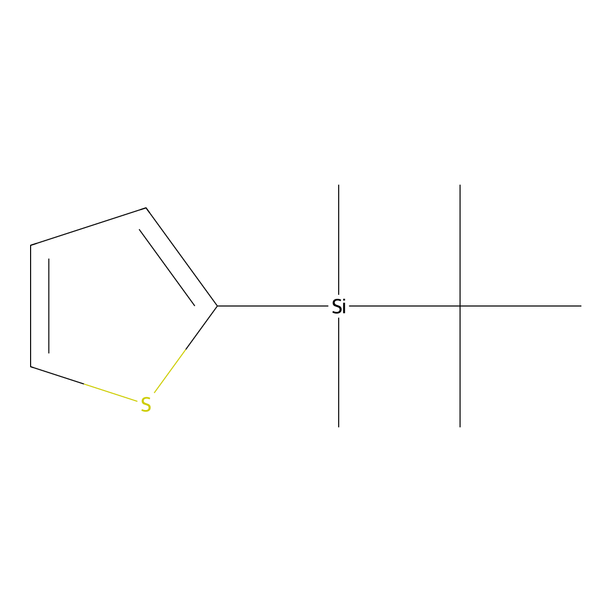 2-(tert-Butyldimethylsilyl)thiophene molecular structure, CAS 163079-25-2