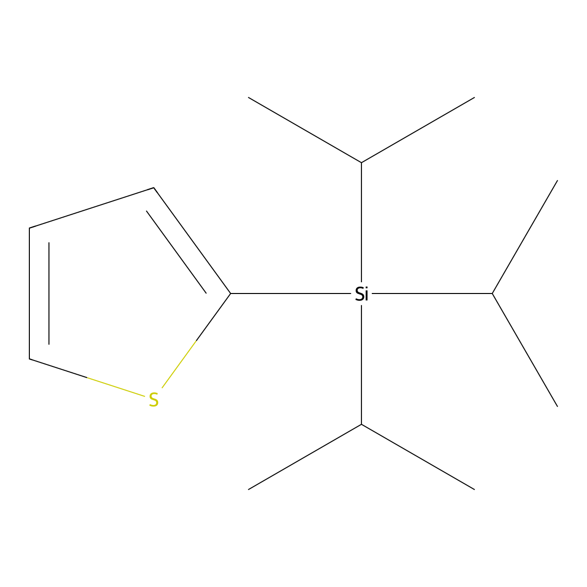 Triisopropyl-thiophen-2-yl-silane molecular structure, CAS 163079-26-3