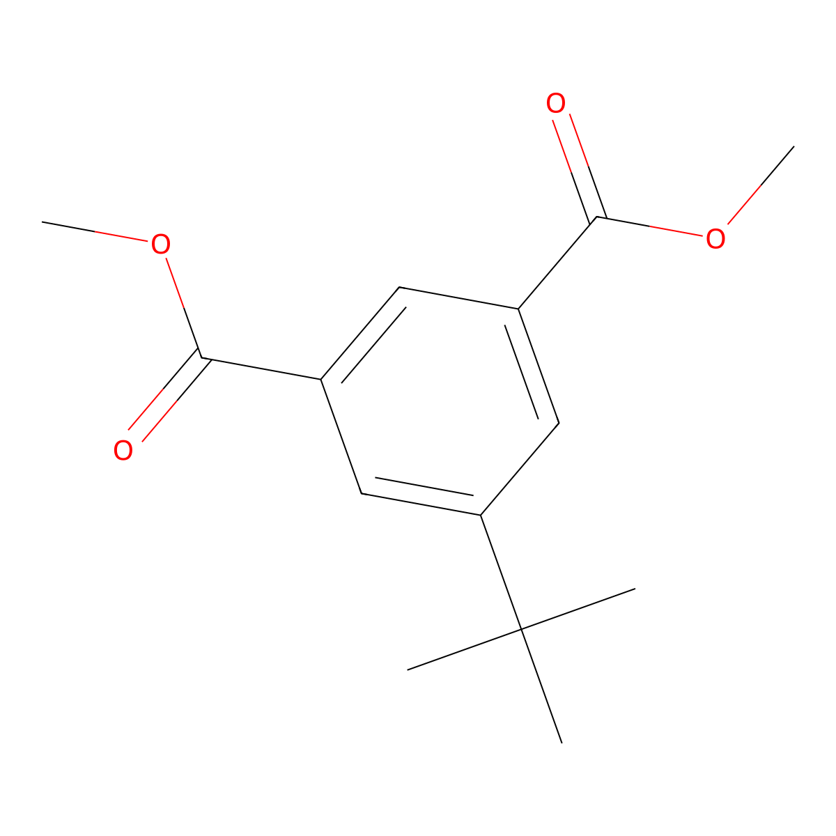 Dimethyl 5-tert-butylisophthalate molecular structure, CAS 16308-65-9