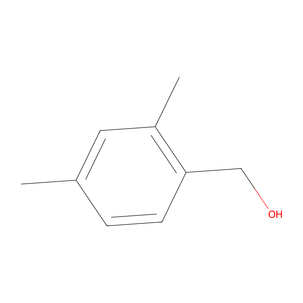 2,4-Dimethylbenzyl alcohol molecular structure, CAS 16308-92-2