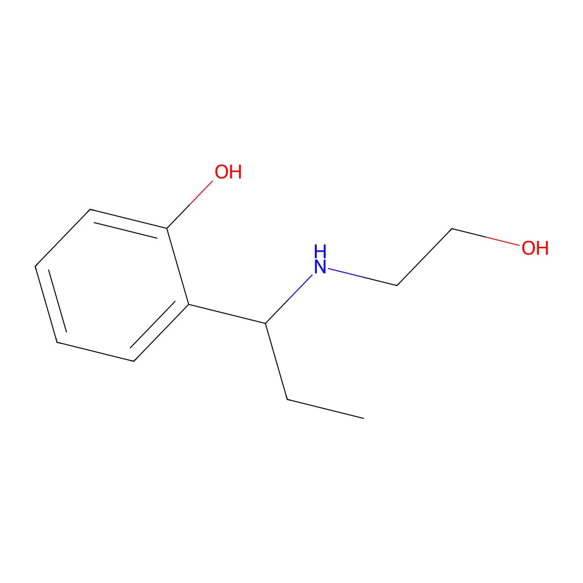 2-(1-(2-Hydroxyethylamino)propyl)phenol molecular structure, CAS 163081-57-0