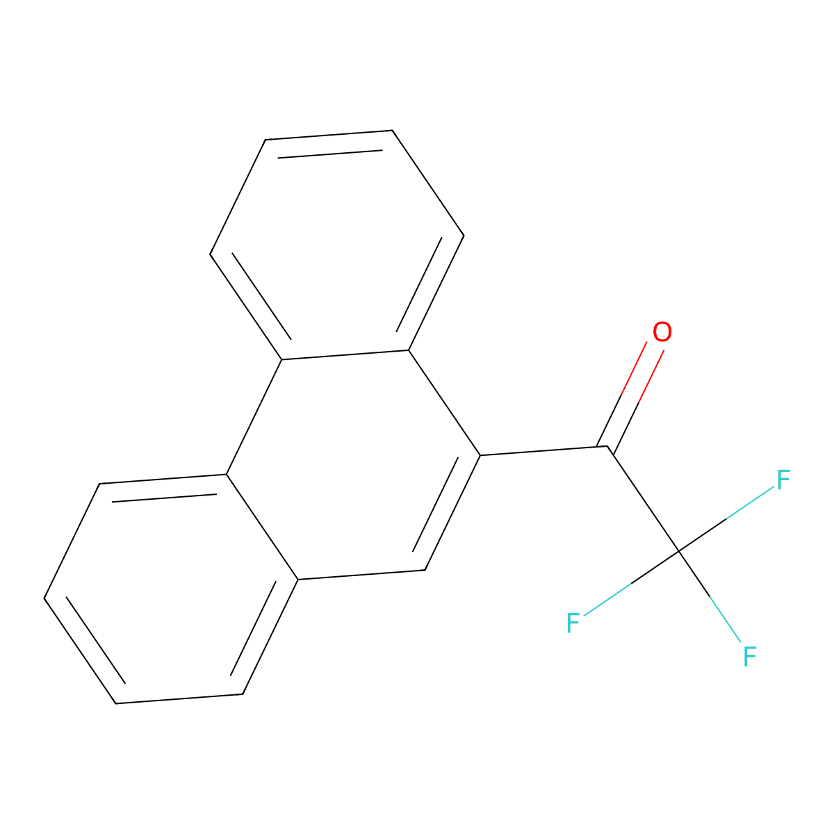 9-Phenanthryl trifluoromethyl ketone molecular structure, CAS 163082-41-5