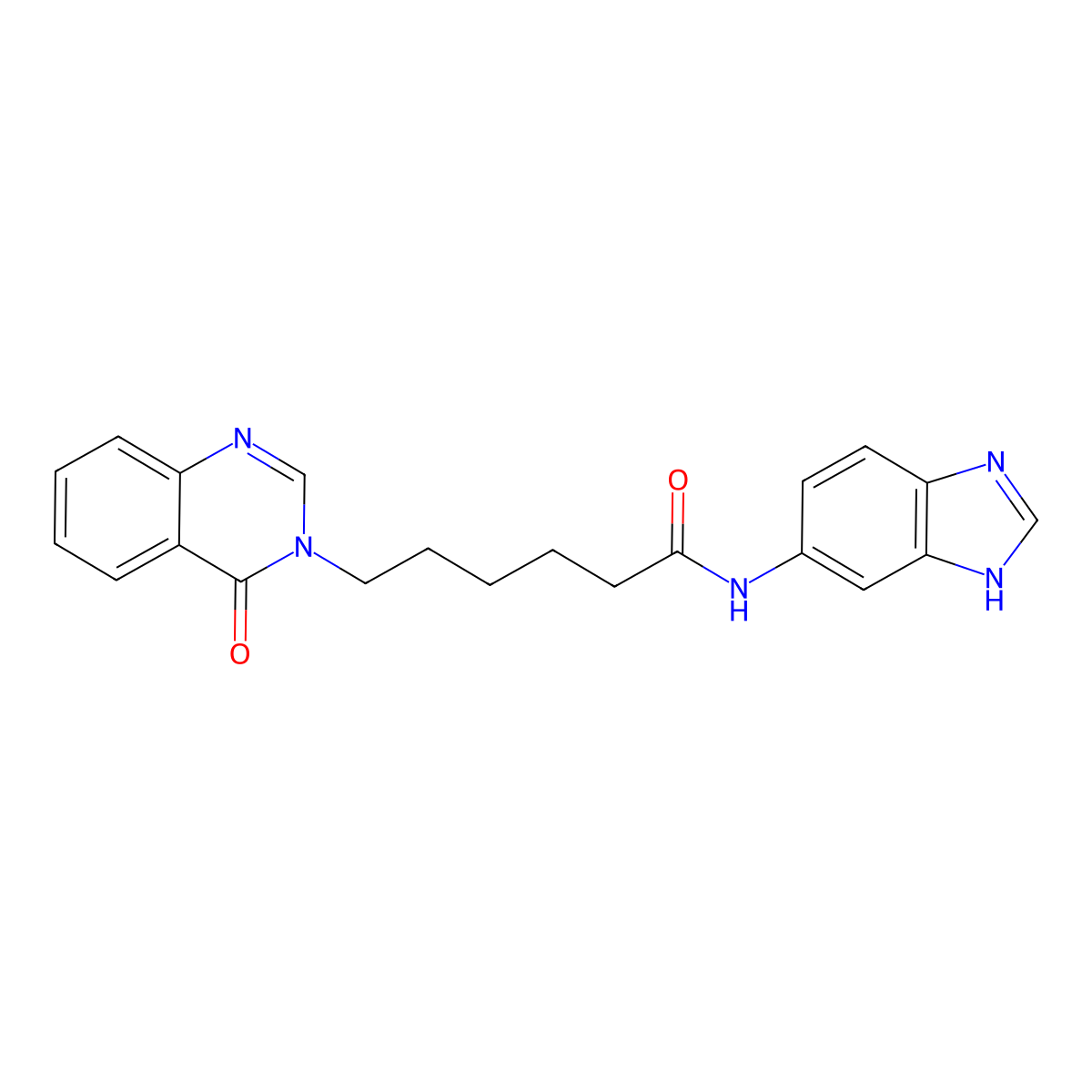 N-(1H-benzimidazol-5-yl)-6-(4-oxoquinazolin-3(4H)-yl)hexanamide molecular structure, CAS 1630823-16-3