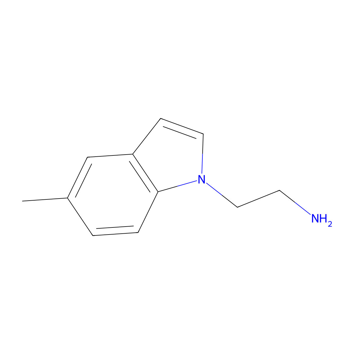 2-(5-methyl-1H-indol-1-yl)ethanamine molecular structure, CAS 1630832-50-6