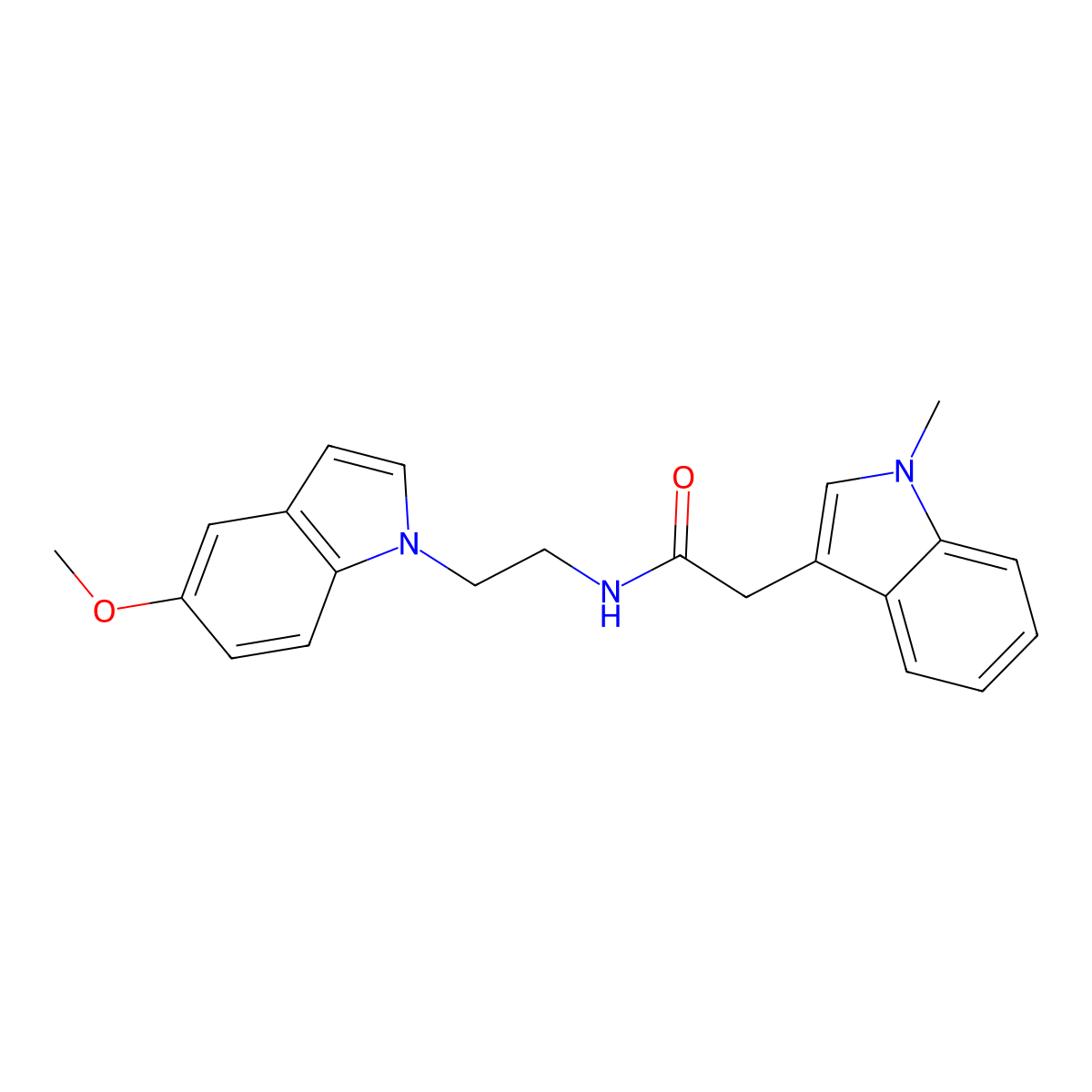 N-[2-(5-methoxy-1H-indol-1-yl)ethyl]-2-(1-methyl-1H-indol-3-yl)acetamide molecular structure, CAS 1630848-04-2