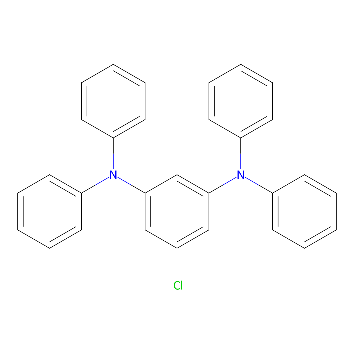 5-Chloro-N1,N1,N3,N3-tetraphenyl-1,3-benzenediamine molecular structure, CAS 1630850-28-0