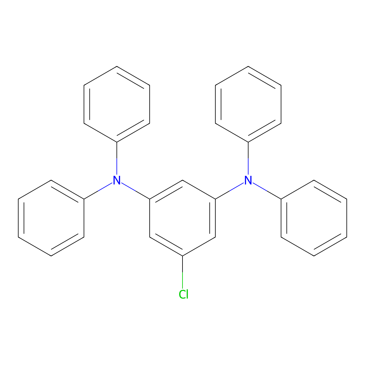 5-Chloro-N1,N1,N3,N3-tetraphenyl-1,3-benzenediamine molecular structure, CAS 1630850-28-0