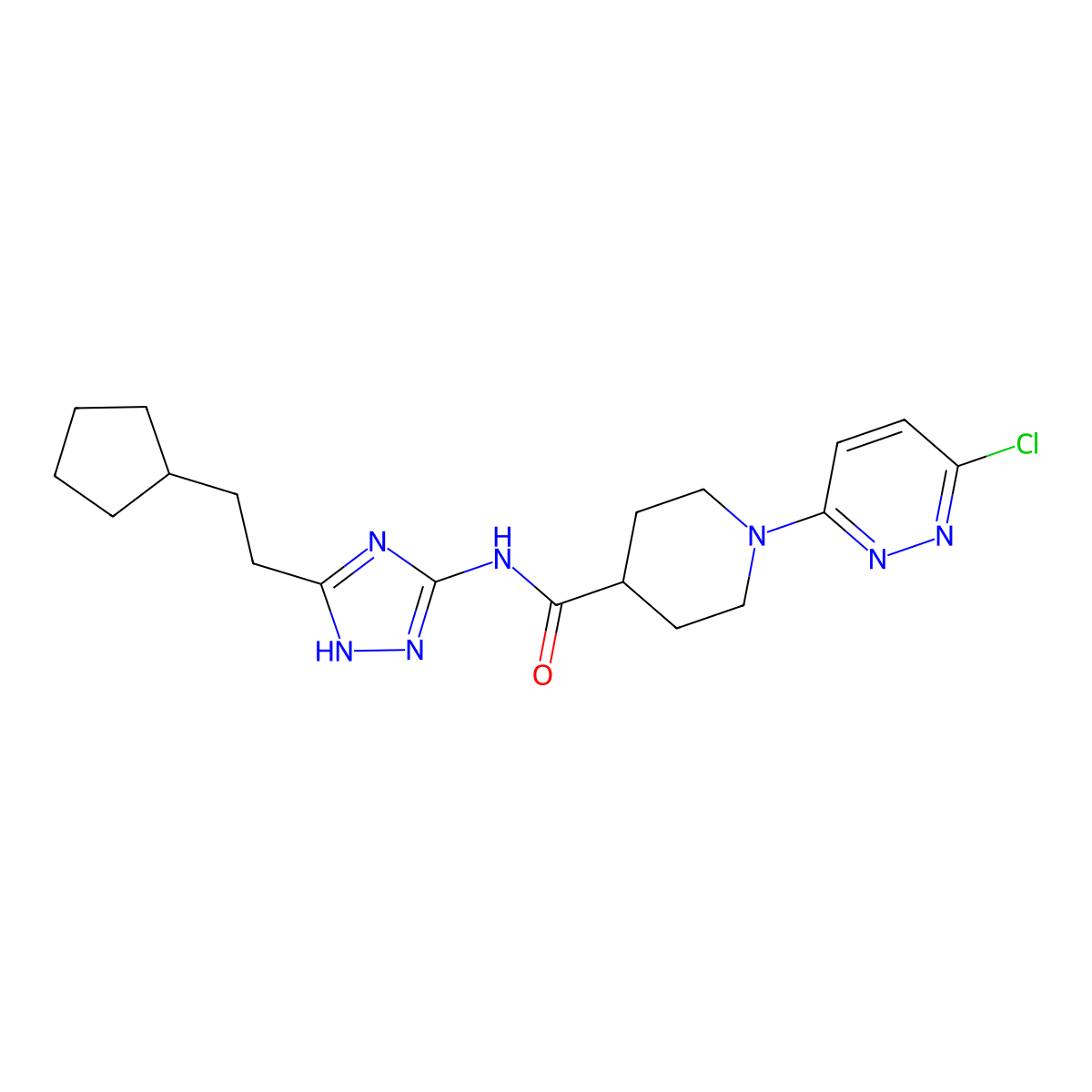 C19H26ClN7O molecular structure, CAS 1630866-06-6