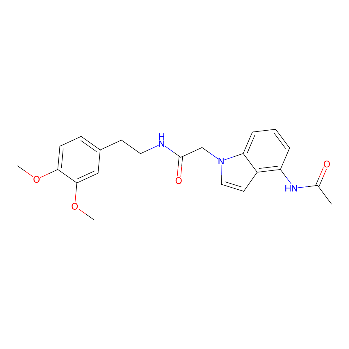 2-[4-(acetylamino)-1H-indol-1-yl]-N-[2-(3,4-dimethoxyphenyl)ethyl]acetamide molecular structure, CAS 1630866-42-0