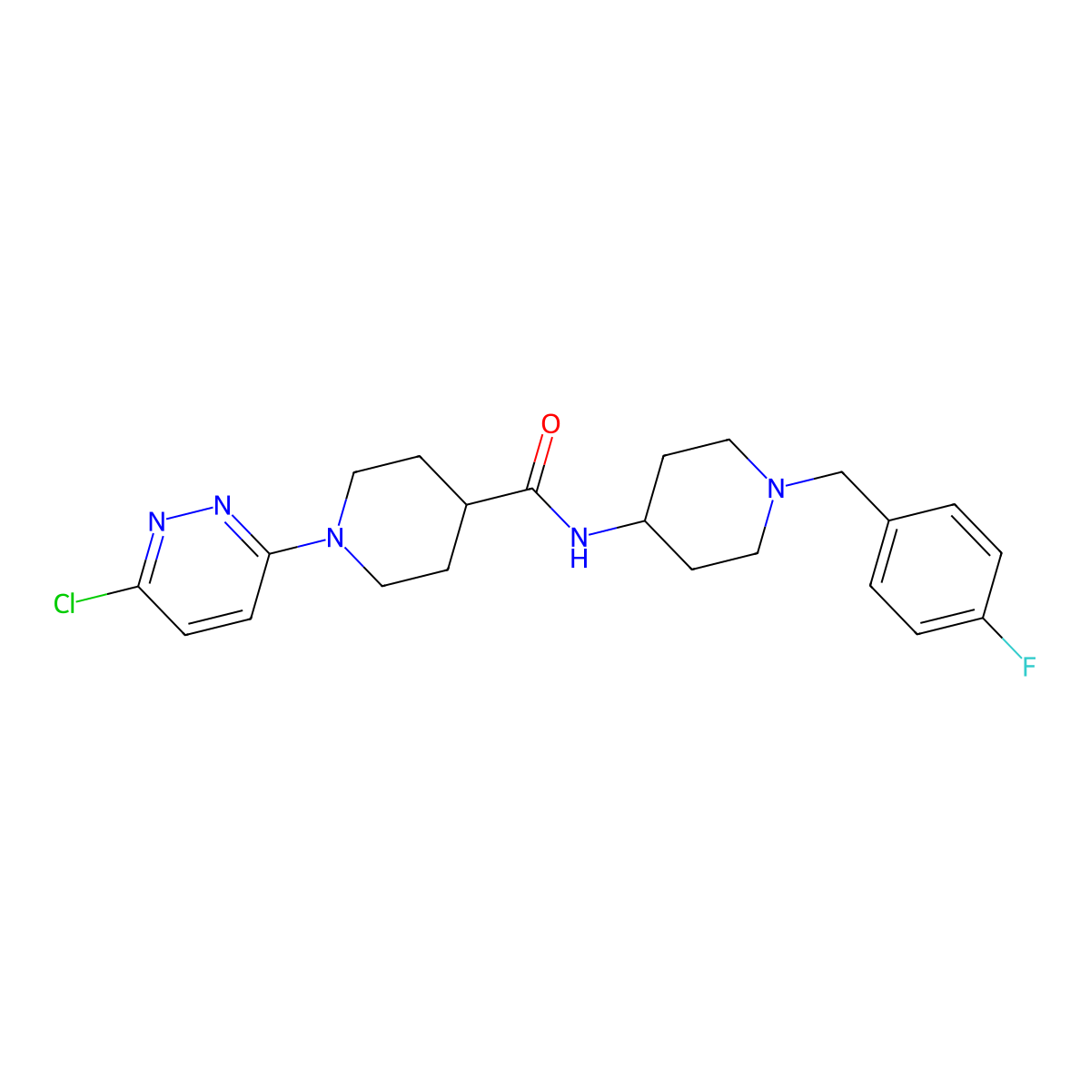 C22H27ClFN5O molecular structure, CAS 1630901-32-4
