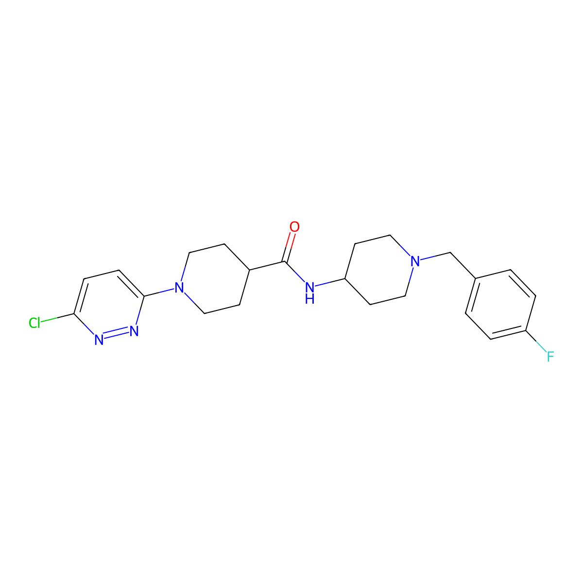 C22H27ClFN5O molecular structure, CAS 1630901-32-4