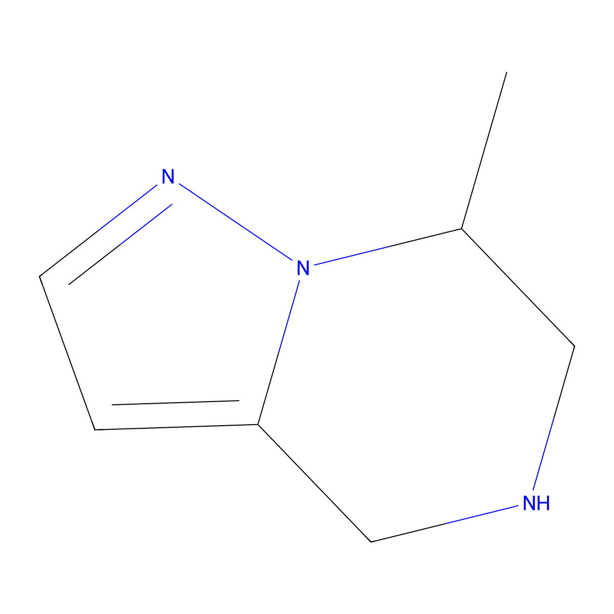 7-methyl-4H,5H,6H,7H-pyrazolo[1,5-a]pyrazine molecular structure, CAS 1630906-29-4