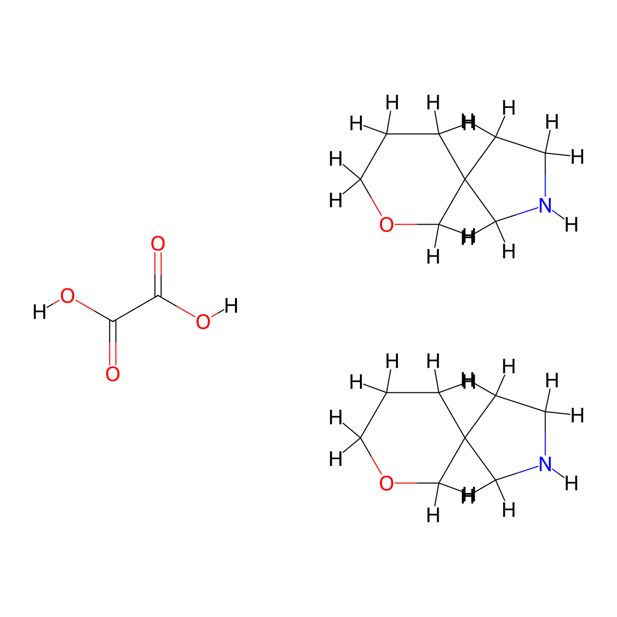 7-Oxa-2-azaspiro[4.5]decane hemioxalate molecular structure, CAS 1630906-43-2