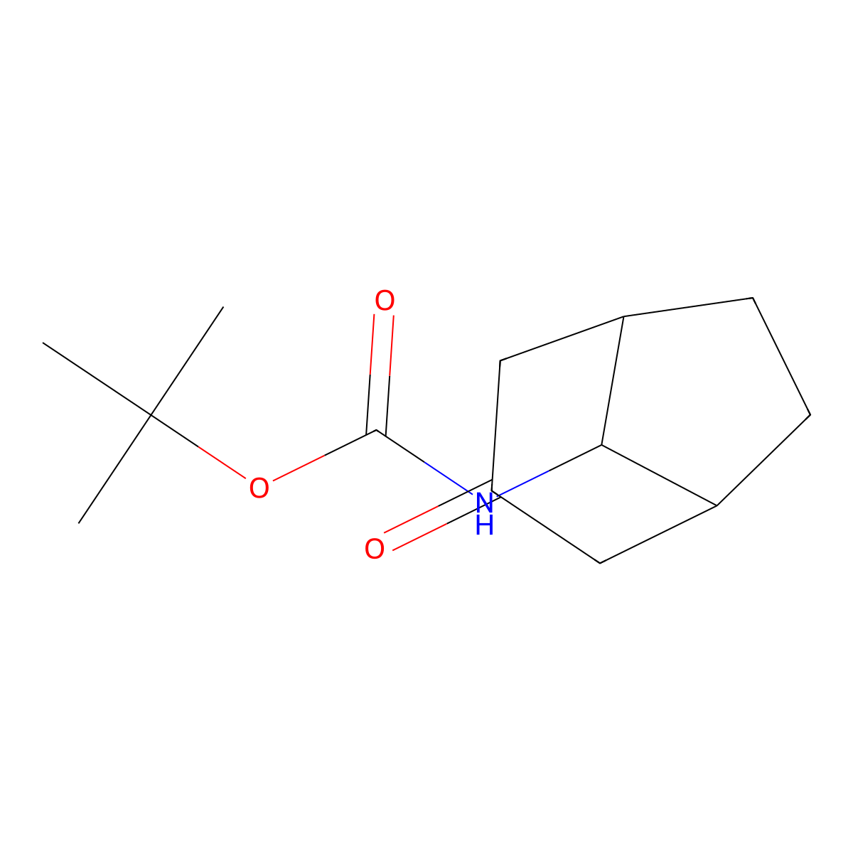 tert-Butyl (3-oxobicyclo[3.2.1]octan-8-yl)carbamate molecular structure, CAS 1630906-73-8