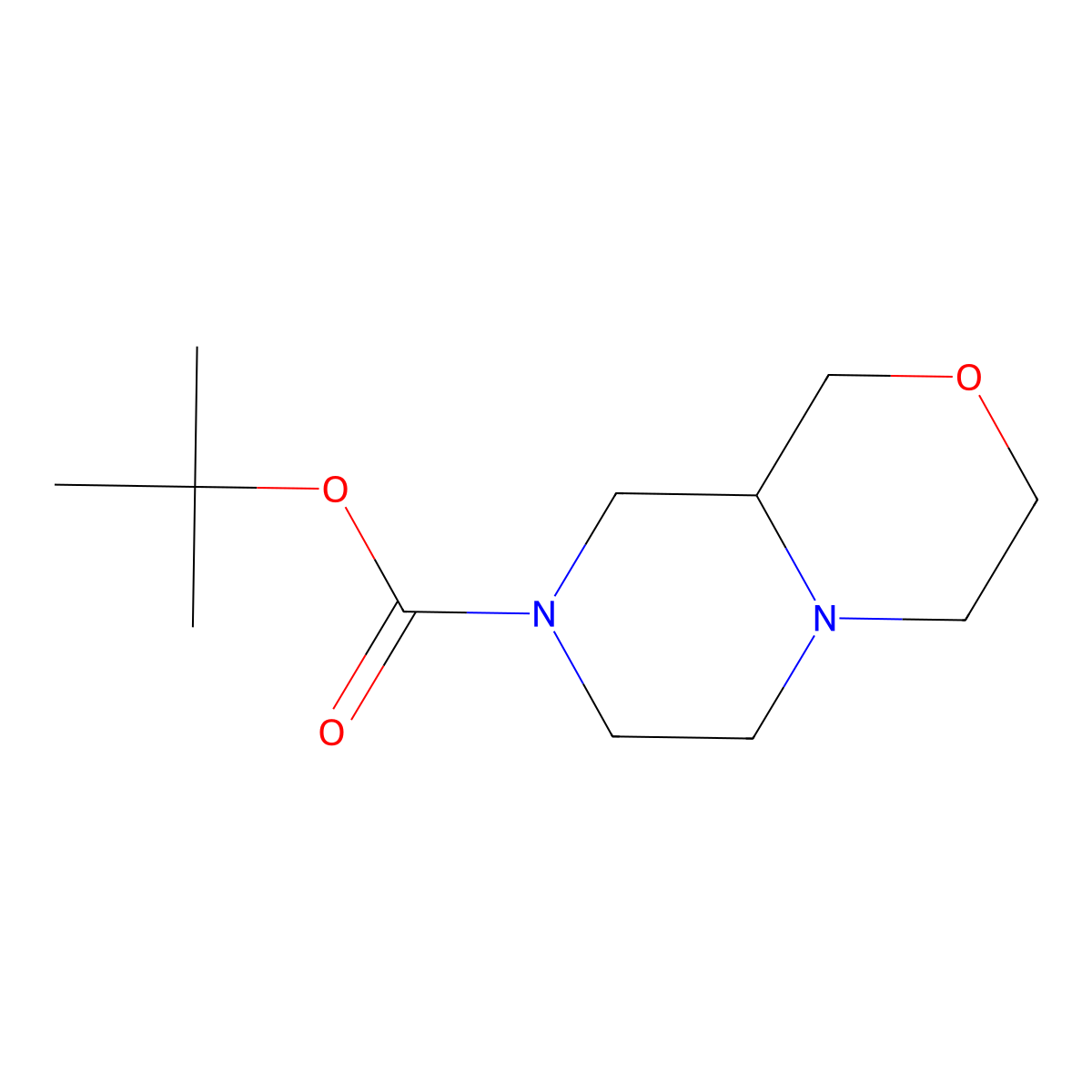 Hexahydro-pyrazino[2,1-c][1,4]oxazine-8-carboxylic acid tert-butyl ester molecular structure, CAS 1630906-78-3